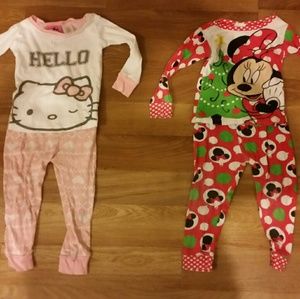 Toddler girls 2T pajama lot